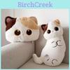 Cartoon Cat Plush Pillow With Embroidered Animal Design For Couch Lounge And Bed Comfort