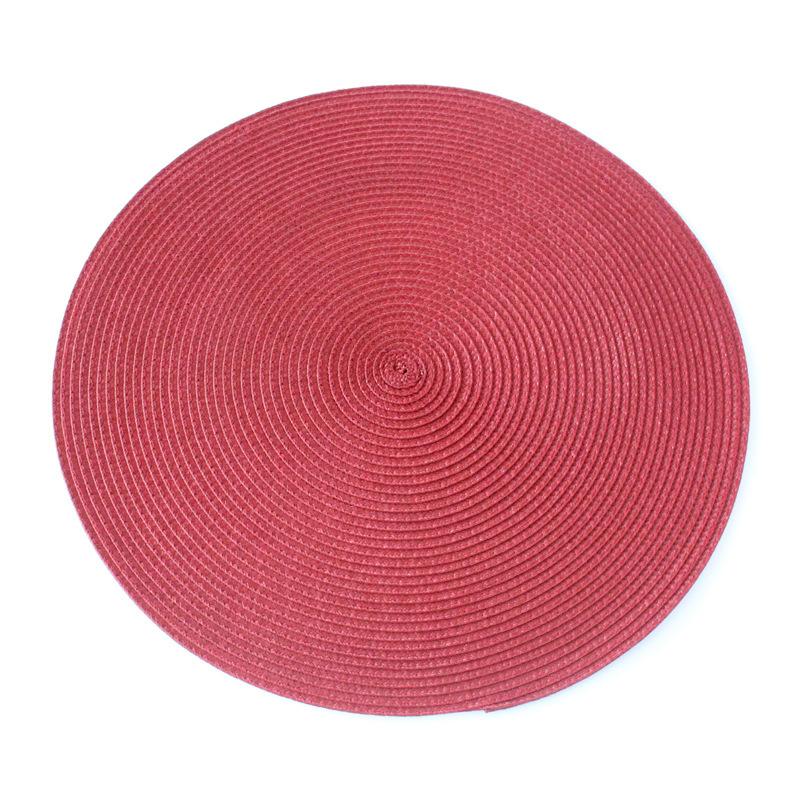 

1 шт. Круглые плетеные салфетки под приборы 34 см, салфетки для обеденных столов, Рождество, Хэллоуин, тканые моющиеся нескользящие салфетки под приборы 1pcs