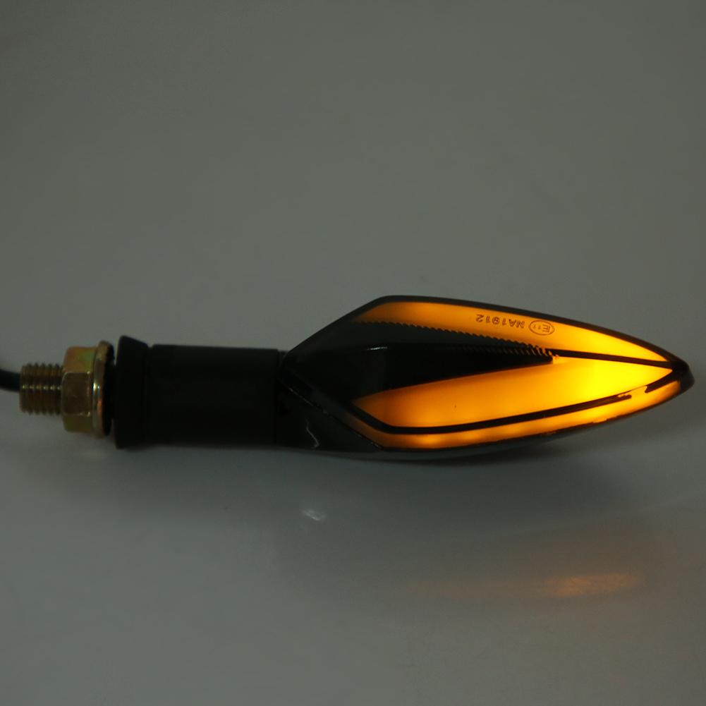 Pair of Motorcycle Bike Turn Signal LED Lights Direction Indicator Lamp Universal