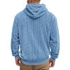 Europäisches Jacquard Teddyfleece Herren Kapuzen-Sport-Freizeit-Sweatshirt - Herbst/Winter Kollektion