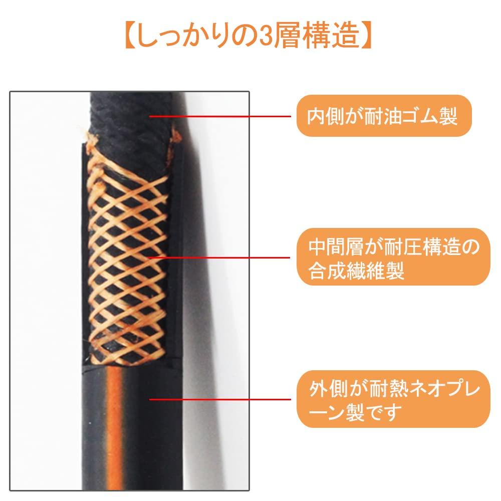 DFsucces Fuel Hose, Nitrile Rubber (NBR) Hose, 3 Layer Construction, Resistant, Pressure Resistant,