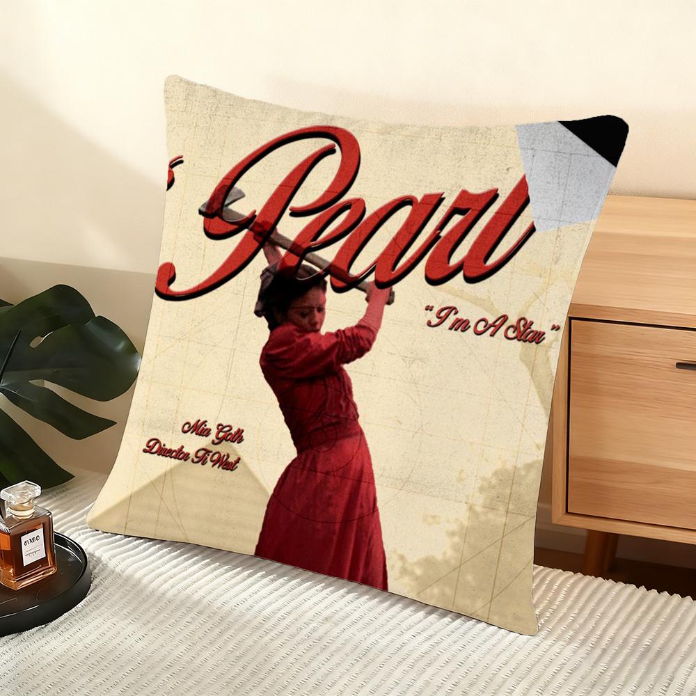Cushion Cover Silky Short Plush Home Sofa Cushion Cover - Invisible Zipper Home Decoration Pearl Classic Movie
