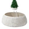 Weihnachtsbaumständer Kragen Künstlich Weiß Luxuriös Plüsch Weihnachtsbaumkragen Schleife Decke Verstellbarer Baumrock Dekoration
