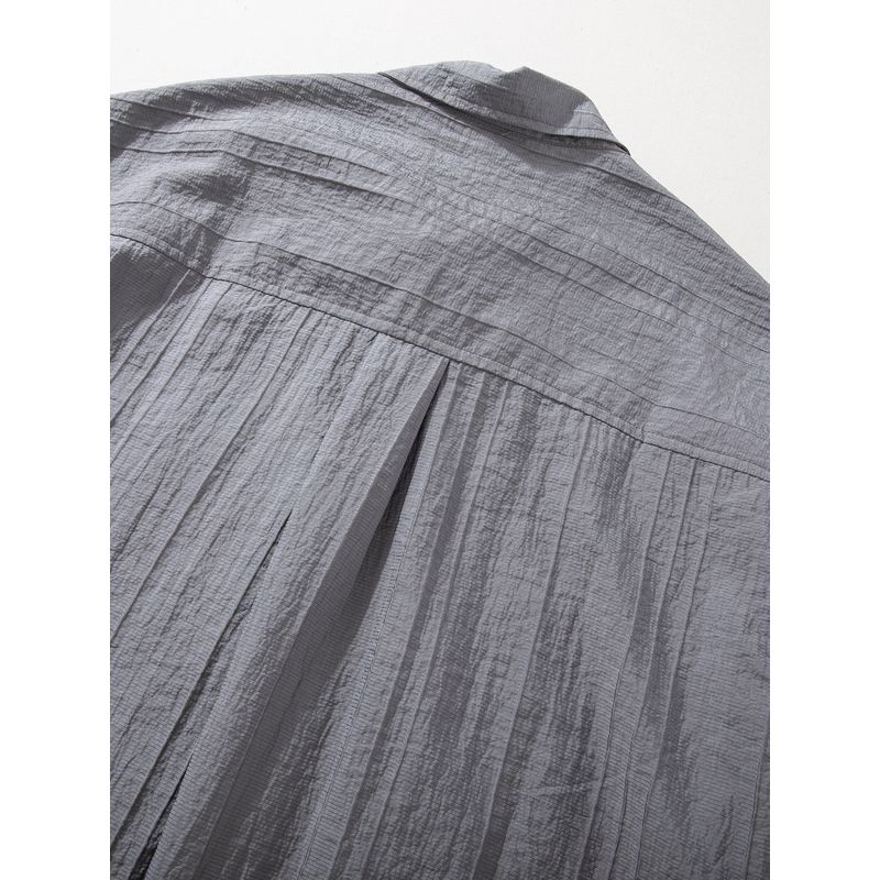 Short sleeve Shirts Men's Summer New Lyocell Smooth Soft Top Lightweight Breathable Wide Loose Casual Shirt