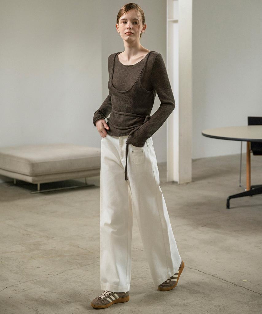 HYFVE Mini-Me Pocket Wide Belted Cotton Pants