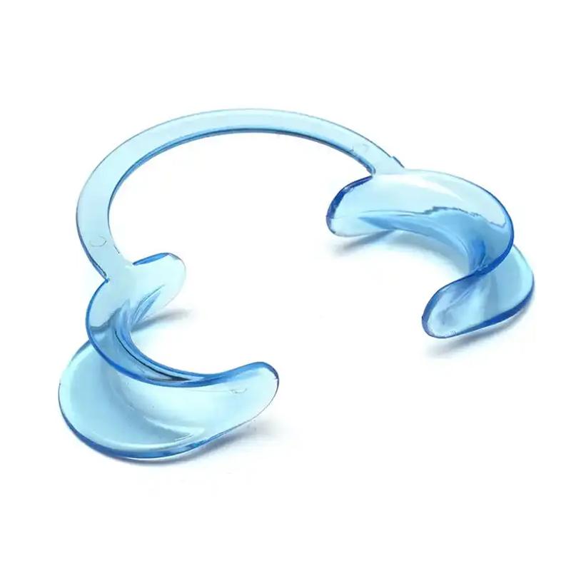 10 ks Zubní otvírač úst C tvar Autoklávovatelný Odolný Dezinfekce Jednorázový Intraorální Otvírač tváří a rtů Zubní nástroj