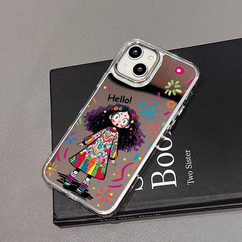 Luxury Make UP Mirror Phone Case For iPhone 11 13 16 Pro Max 14 15 12 16 Plus XR X XS 16promax 15promax Cute Girls Covers Funda