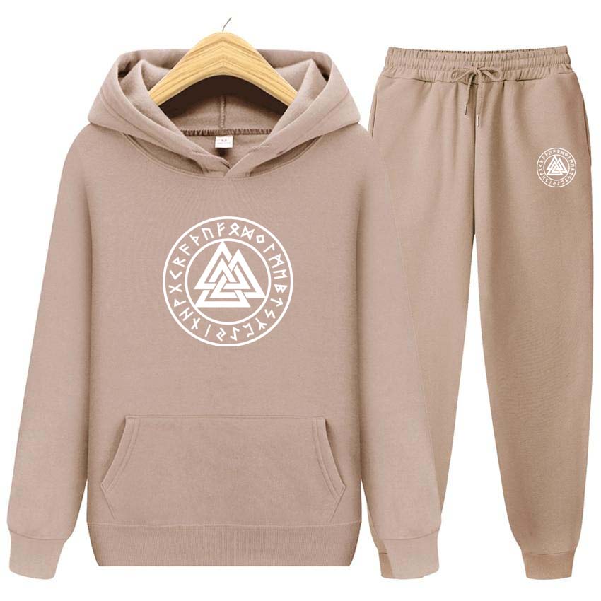 Men's and Women's Spring Fleece Sportswear Two Piece Set Printing Men Womens Hoodies Tracksuits Jogger Pants Thick Warm Clothes