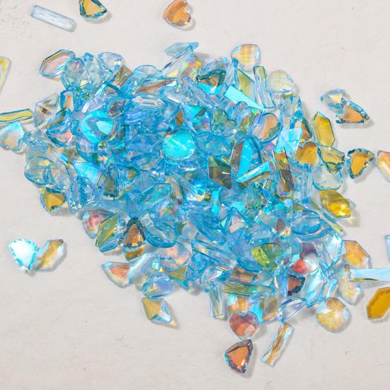 1 Box Nail Decoration Irregular Shape Shiny Visual Effect Vivid Color Sparkling Wide Application Decorative Resin