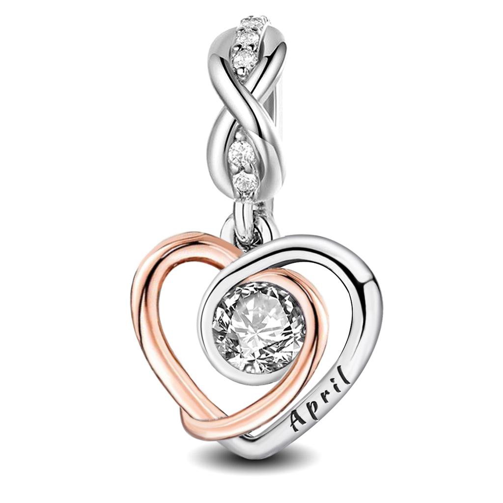 Copper Sweet Romantic Love Heart Month Pendant Fit Diy Bracelet Bangle Making Gift Of Fashion High Quality Jewelry