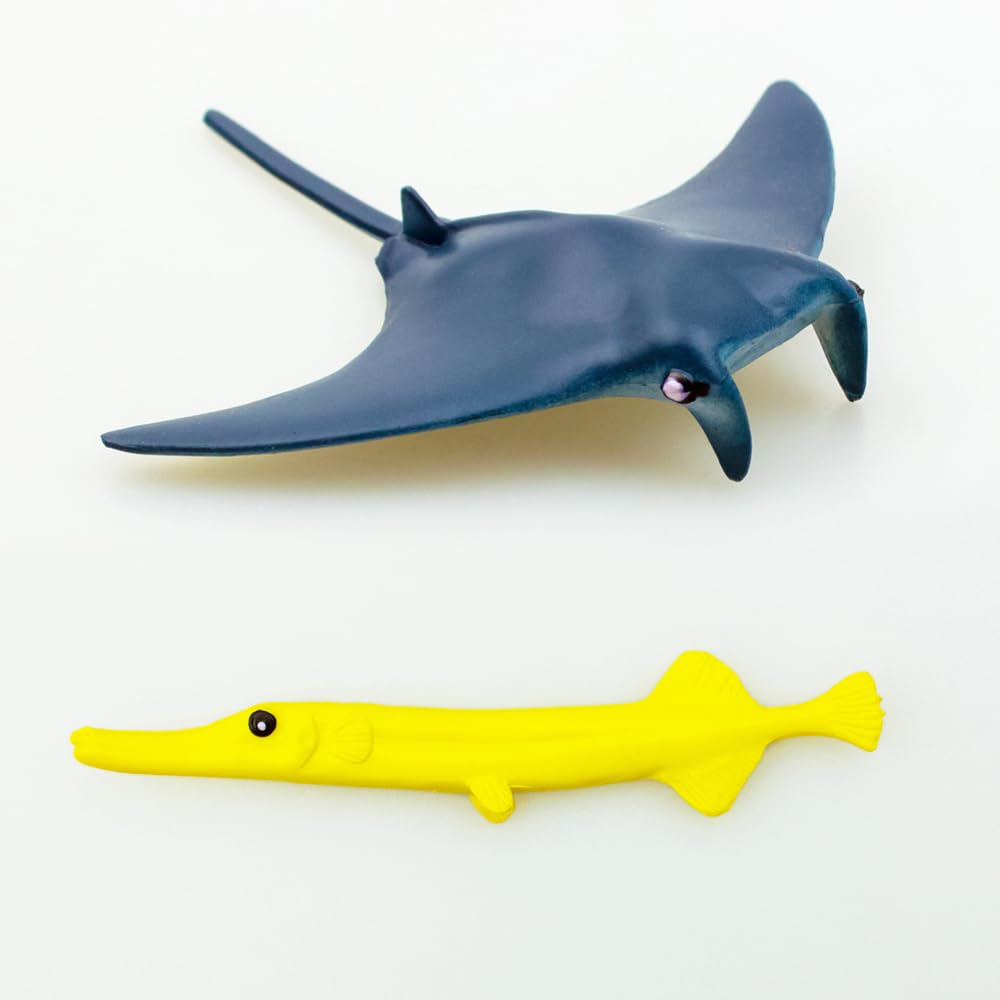 The Access Fish Figure 3D Encyclopedia Aquarium Toy 12-Type