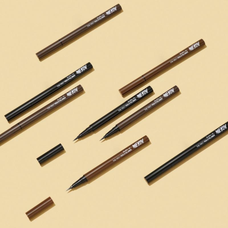 [MERZY] The First Pen Eyeliner 0.5g (3 Colors)  Smudge-proof & Precision