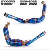 Stainless Steel & Titanium Exhaust Pipe for S1000RR Motorcycle (2019-2023)