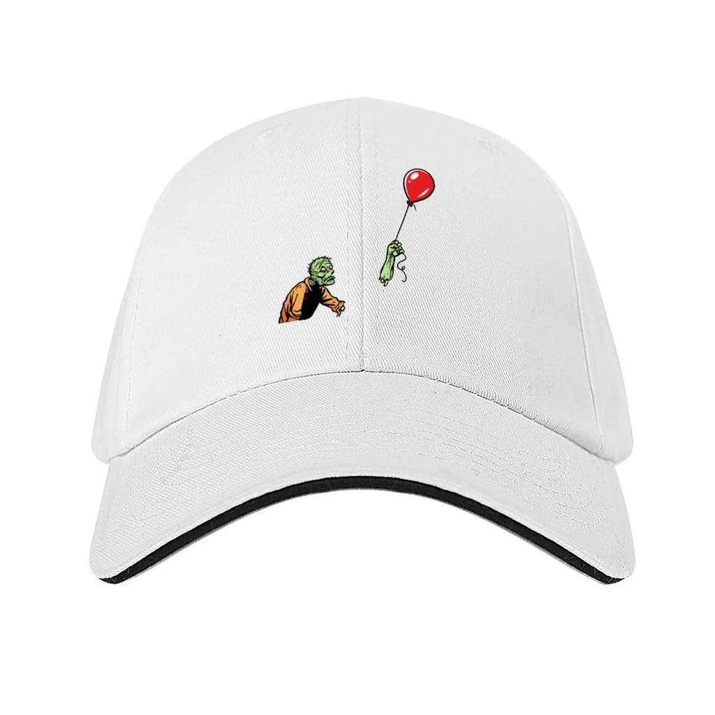 Sad Zombie with Balloon Classic TShirt Baseball Cap Golf Hat Unisex Ball Cap New In Hat beach hat Womens Beach Visor Unisexs