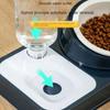 Cat Automatic Feeder for Cat Food Water Bowl Water Fountain Cats Double Bowl Anti-splash Drinker for Cat Stand Dish Bowl