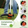 For Black & Decker Lawn Mower 10 DF-080-BKP Nylon Wire Spools + 2 RS0011 Spool Caps