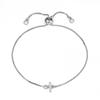 18K Gold Letter Knot Bracelet: Japanese-Korean Fashion for Women