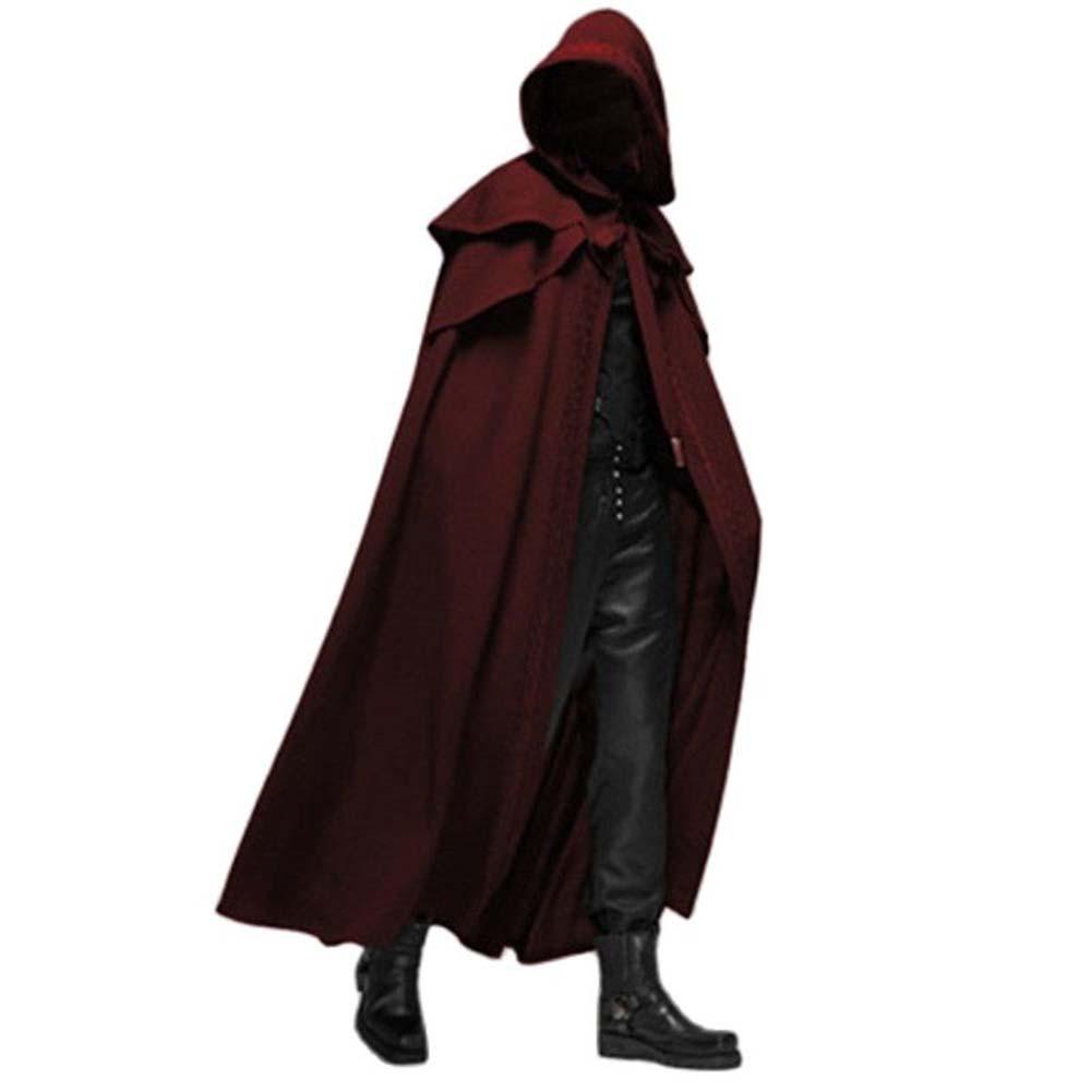 Halloween Party Medieval Cape Gothic Men's Long Cloak