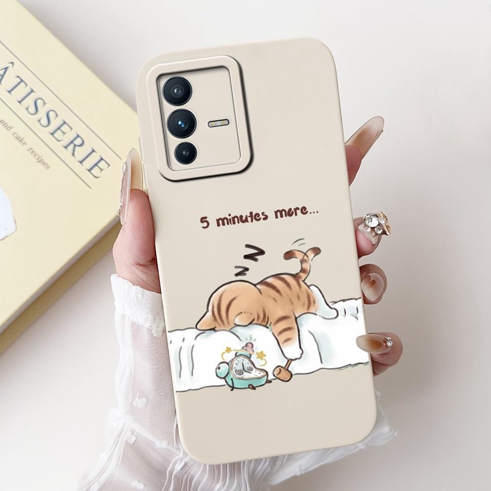 For Vivo V23 5G Case Soft Silicone Cute Patterned Cover Phone Cases For Vivo V 23 V23 V2130 V2303 Back Cover Funda ShockProof
