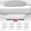 8 Pcs Vinyl Door Handle Bowl Accessories Protector Film Transparent Sticker Car