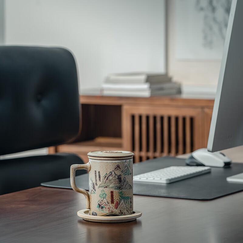 

Wanqiantang Dunhuang Ceramic Office Tea Cup Set