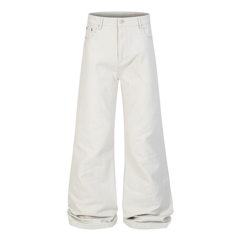 Blaexit American-Style Cleanfit Curved Black Bootcut Jeans Straight-Leg Slim Fit Old Money Style Drapey Pants