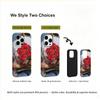 Impressionist Romantic Bouquet Red Rose Oil Painting Fine Art Film Aesthetic Protective Shockproof Bumper Case Cover For iPhone 14 15 16 Pro Max Plus