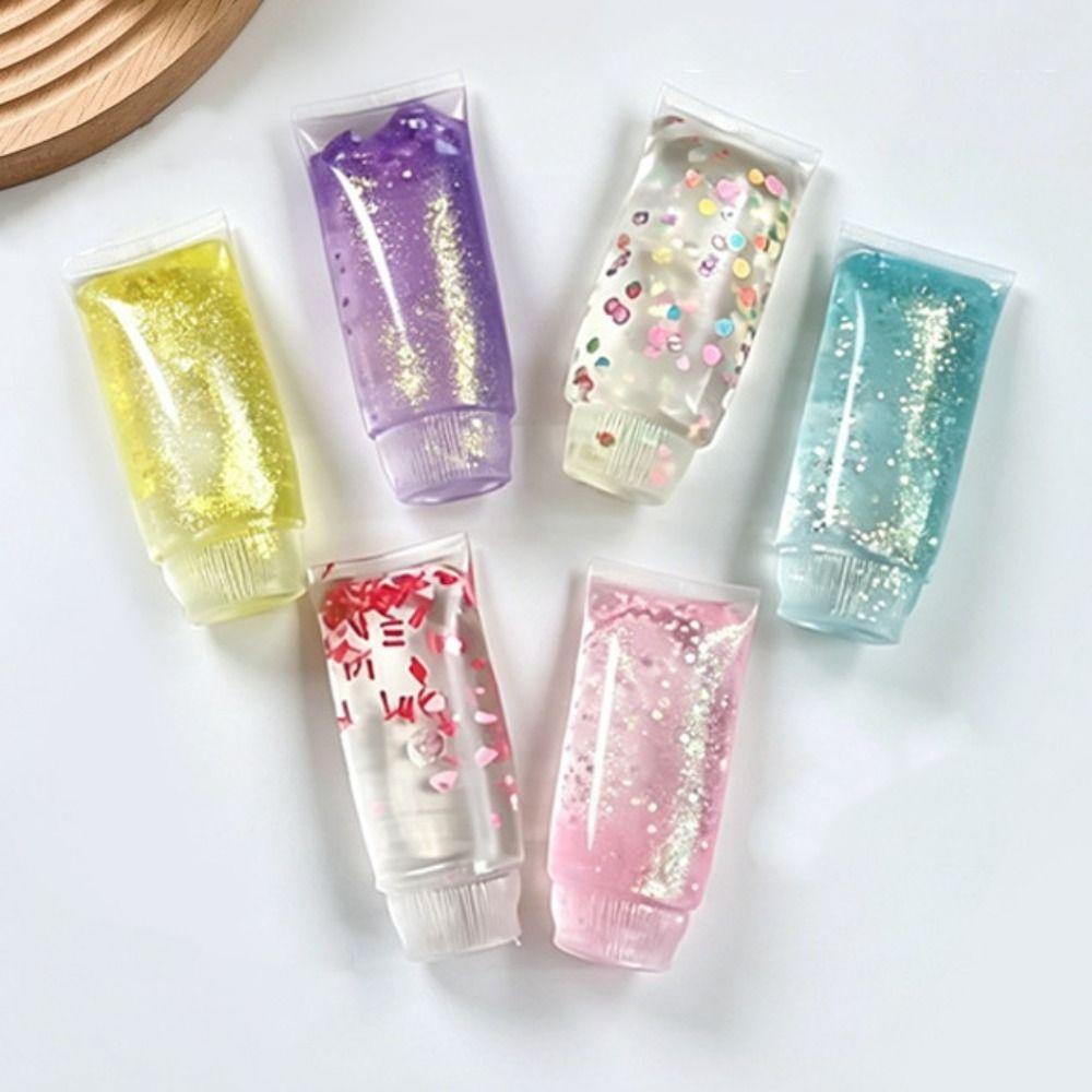 Soft Elastic Toothpaste Squishy Toy Fruit Filled Sensory Fidget Ball Kids & Adults
