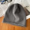 Knitted Unisex Chunky Beanie Black Winter Warmth Ear Flaps Coverage Head Adults