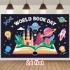 2D Open Book Fantasy Backdrop World Book Day Classroom Background