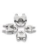 10 PCS Silver A2 Stainless Steel U-Bolt Type Wire Rope Clip M2 M3 M4 M5 M6 M8 M10 M12mm Clamp Bolt Household Hardware Working