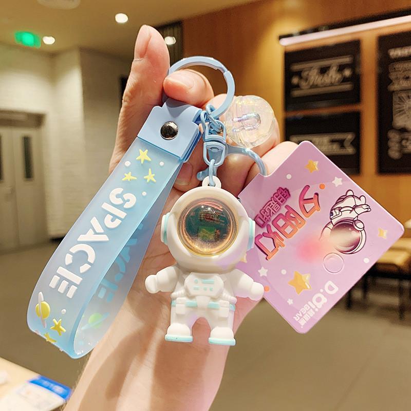 Adorable Light-up Sunset Astronaut Acrylic Keychain Car Decoration белый