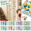 Christmas Light Bulb Sticker, Self-Adhesive Holiday Party Decor for Wall Refrigerator Car and Home