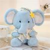 Blue Jiji Elephant Plush - Soothing Cloth Doll for Children's Sleep