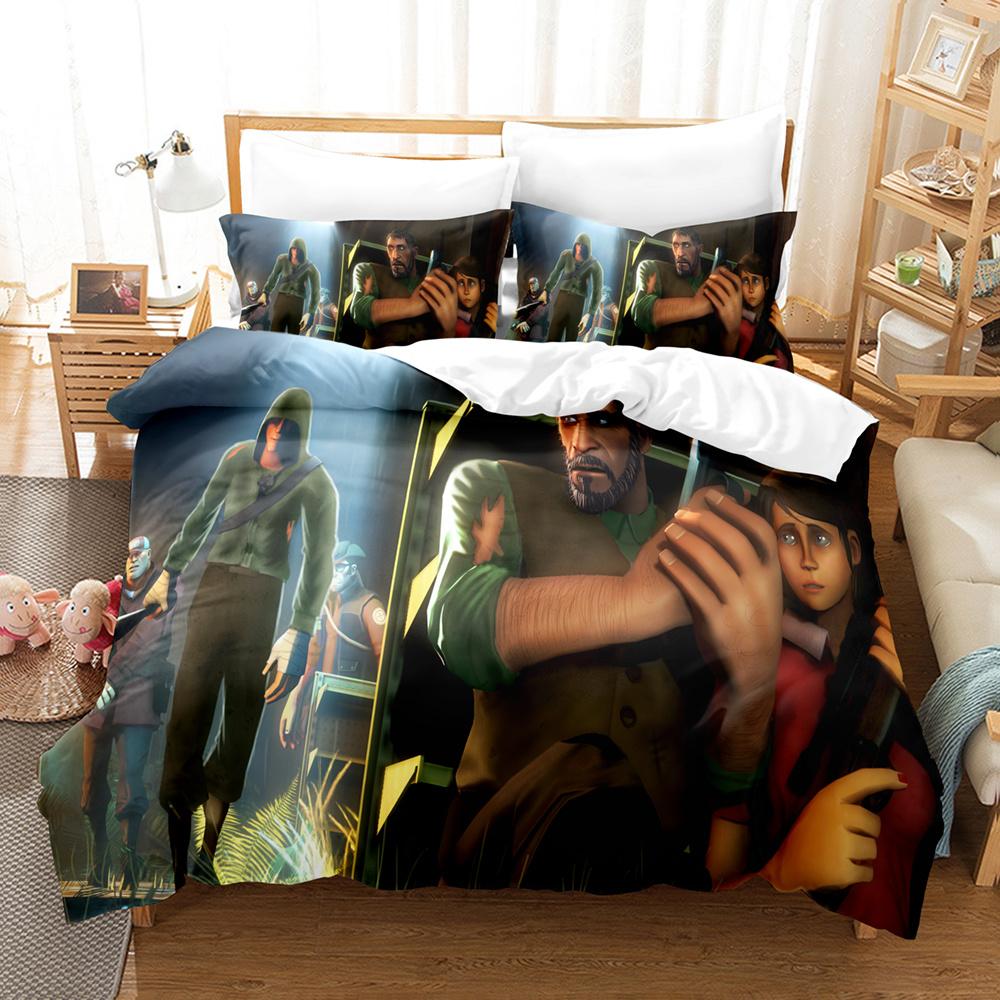 The L-Last Of Us Bedding Set Quilt Cover Pillowcase Adult Boy Girl Bedroom Decoration Anime Duvet Cover Single Double king Queen