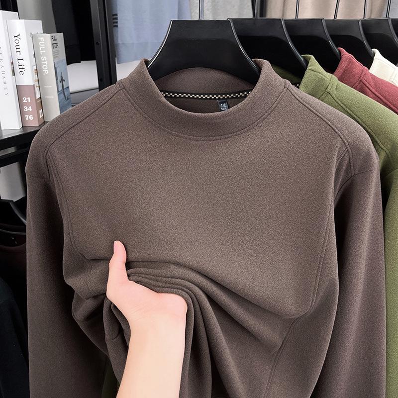 Men's Thickened 520g German Fleece Hoodie - Heavyweight, Warm, Casual Long Sleeve Base Layer for Autumn/Winter 2025