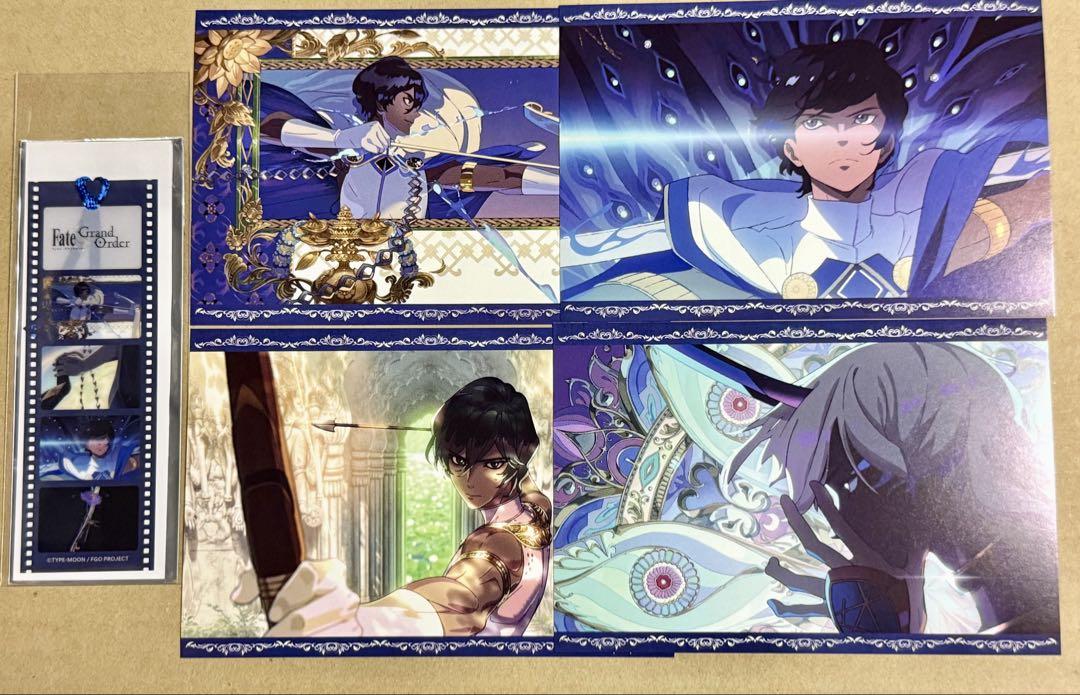 

[Б/У] Fate/Grand Order Комикет Закладка-открытка в стиле кинокадра Арджуна