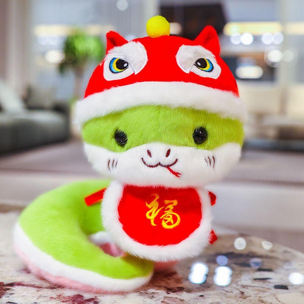 Stuffed Doll Little Snake Plush Toy Collection Cartoon Plush Animal Doll Car Decor