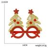 Christmas Cartoon Style Glasses With Playful Reindeer Antlers Perfect For Events Holiday