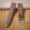 24mm Leather Watch Band for Men and Women, Vintage Handmade Horween Chromexcel Soft Leather Watch Strap Replacement