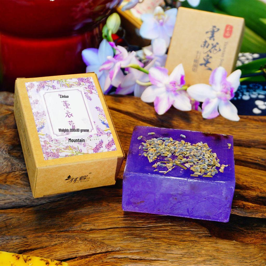 200g Yunnan Handmade Rose & Osmanthus Essential Oil Soap for Face, Hand, and Bath - Fresh Flower Scent