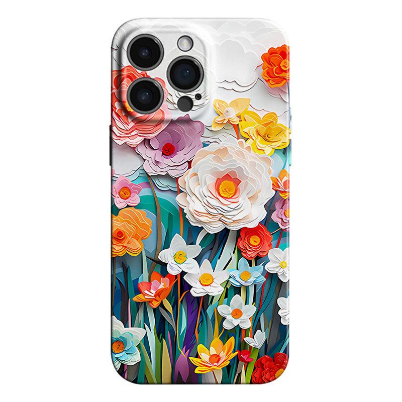 

Colorful Flower Phone Case for Samsung Galaxy S20 S21 S22 S23 S24 S25 FE Plus Note20 Ultra 4G 5G Glossy Film Hard PC Cover Samsung S21 Plus 5G
