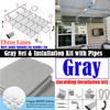 Width 3m Outdoor Telescopic Sun Shade Sail UV Resistant Swimming Pool Shading Cover Patio Pergola Retractable Shading Cover