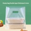 Transparente Plastik Wiederverwendbare Tragetasche Kuchen Dessert Obst Verpackungsbeutel Geburtstag Hochzeitsparty Geschenke Dekorationsartikel Verdickte Tragfähige PE-Tasche