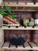 Metal Basket Organizer Black Wire For Fruits Spices Decorations
