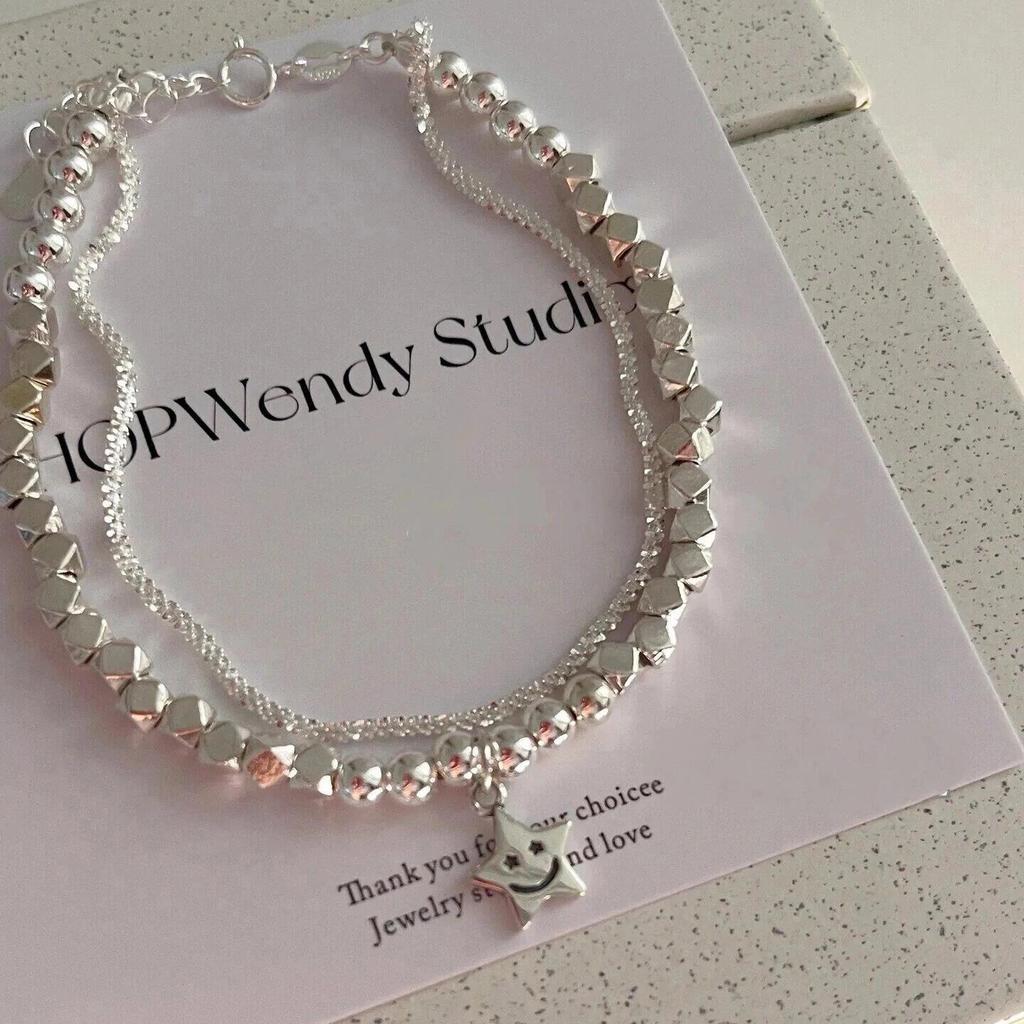 Korean Pearl & Sterling Silver Beaded Bracelet: Non-Fading, Summer Women's High-End Jewelry.