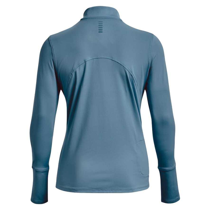 Under Armour Womens Training Series Solid Color Half-Zip Loose Breathable Quick-Dry Fitted Long Sleeve Sweatshirt Women sweatshirt Blue 1365632-002