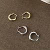 Niche Senior Circle Earrings Female Fashion Temperament Exquisite Hundred Match Ear Buckle Pure Earrings Tide Elegant Simple Hoop Earrings