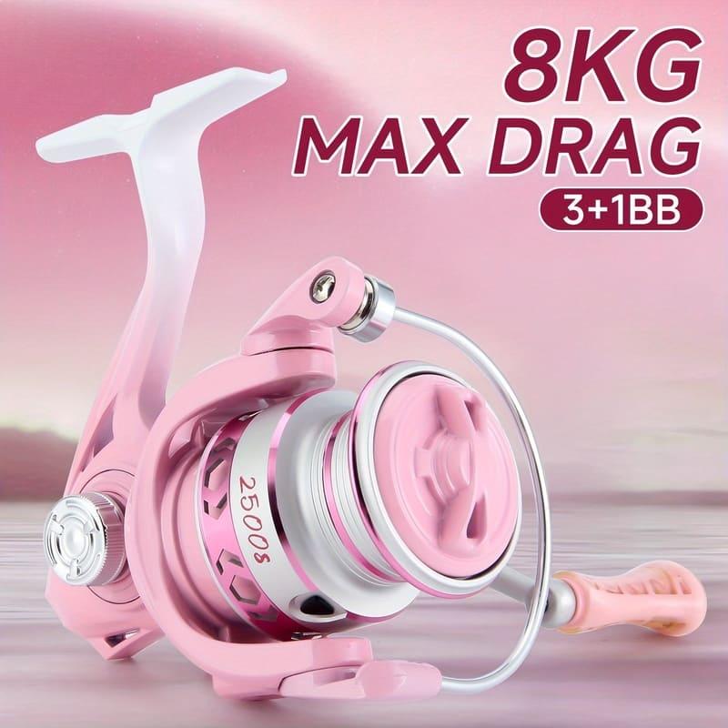 

Macaron Color Spinning Fishing Reel High Speed Gear Ratio Nylon Non-slip Grip Suitable for Freshwater Use Long-distance Casting Lure Micro-objects 2500 фіолетовий