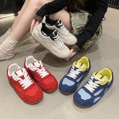 Popular Forrest Gump Shoes Women's 2025 New Summer Versatile Flat-bottomed Red Mango Student Sports and Leisure Moral Training Shoes